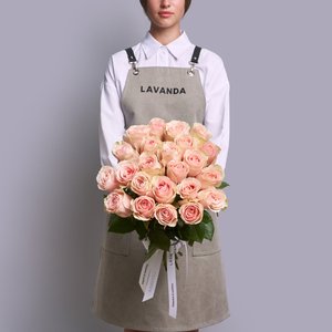 Букет из 23 розовых роз 50 см.