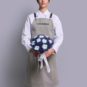 Лаванда с голубым хлопком