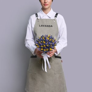 Букет осенних сухоцветов с лавандой