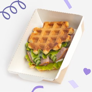 Венская вафля с карбонадом