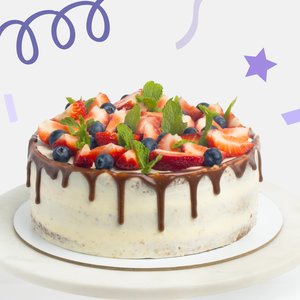 Торт "Чернично-йогуртовый" 1.2 кг.