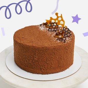 Торт «Шоколадный медовик с карамелью» 1 кг.