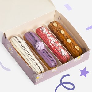 Набор из 4 эклеров (ассорти)