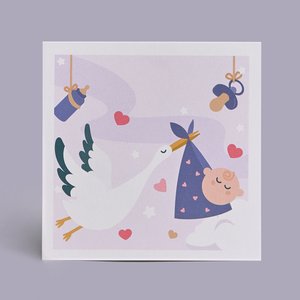 Открытка "С рождением ребенка!"