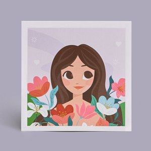 Открытка "Ты прекрасна"