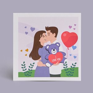 Открытка "Я тебя люблю"