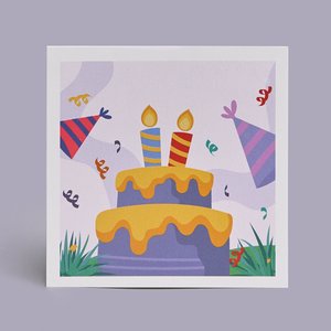 Открытка "С днем рождения!"