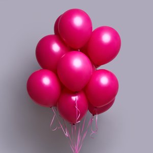 Розовый шар с гелием