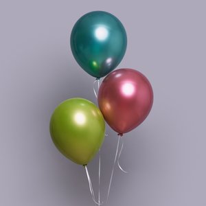 Круглый шар с гелием (хром)