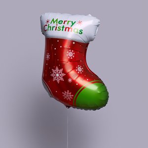 "Новогодний носок" фольгированный шар с гелием