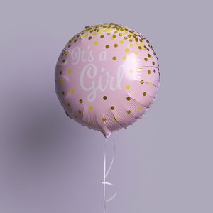 "Это девочка" фольгированный шар с гелием