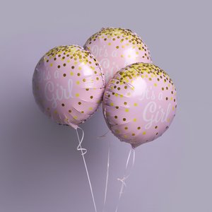 "Это девочка" фольгированный шар с гелием