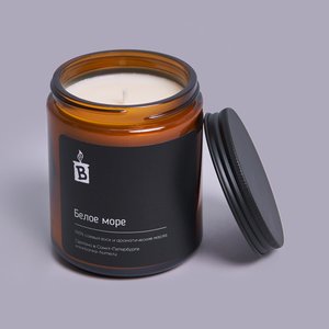 Свеча в темной банке 240 мл.