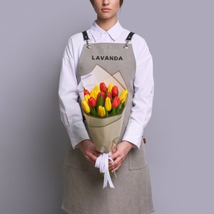 15 тюльпанов в матовой пленке