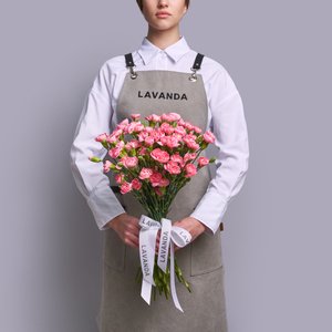 Розовые кустовые диантусы