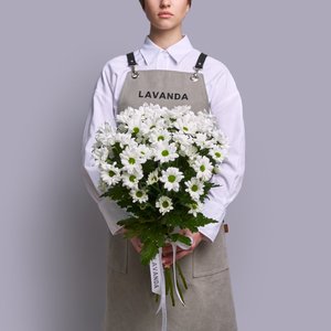 Белые кустовые хризантемы