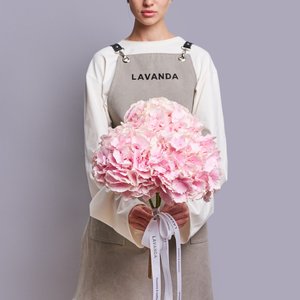 Розовые гортензии