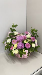 Корзина «розовое лето»