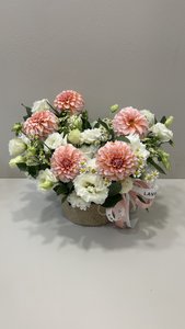 Коробочка с георгинами