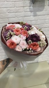 Букет с пионовидной розой 