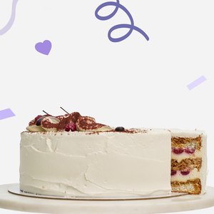 Торт "Тирамису с малиной" 1.2 кг.