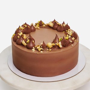 Торт "Шоколадно-арахисовый с карамелью" 1.2 кг.